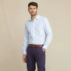LA MARTINA - Camisa Hombre de Rayas Manga larga Slim fit de Algodón
