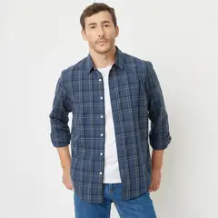 NEWPORT - Camisa Hombre de Cuadros Manga larga de Algodón