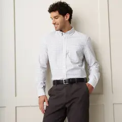 CHRISTIAN LACROIX - Camisa Hombre de Cuadros Manga larga de Algodón