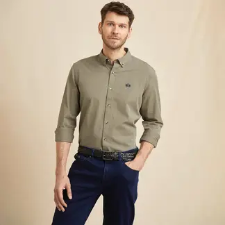 LA MARTINA - Camisa Hombre Manga larga de Algodón