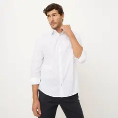 NEWPORT - Camisa Hombre Manga larga Slim de Algodón