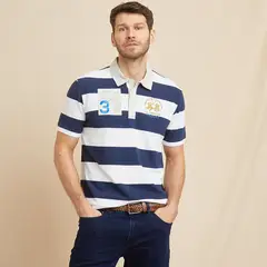 LA MARTINA - Camiseta polo Hombre Manga corta de Rayas Regular fit de Algodón