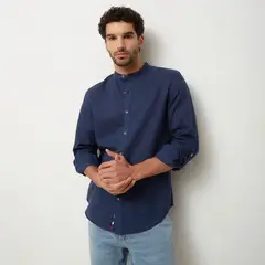 UNIVERSITY CLUB - Camisa Hombre Manga larga Slim de Lino