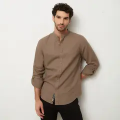 UNIVERSITY CLUB - Camisa Hombre Manga larga Slim de Lino