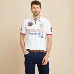 LA MARTINA - Camiseta polo Hombre con Estampado de Algodón