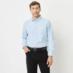 NEWPORT - Camisa Hombre Manga larga Recto de Algodón