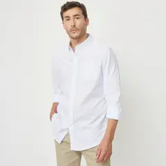 NEWPORT - Camisa Hombre Manga larga Recto de Algodón