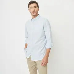 NEWPORT - Camisa Hombre Manga larga Recto de Algodón