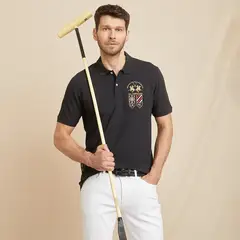 LA MARTINA - Camiseta polo Hombre con Logo de Algodón