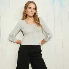 DOO AUSTRALIA - Camiseta Mujer Manga larga de Algodón