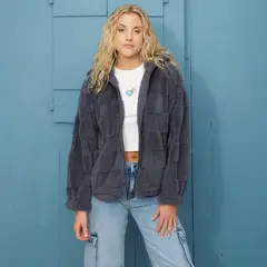 DOO AUSTRALIA - Saco Polar Mujer Efecto pelo