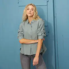 DOO AUSTRALIA - Blusa Mujer Manga larga de Algodón
