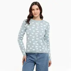 SYBILLA - Saco Mujer con Estampado de Algodón