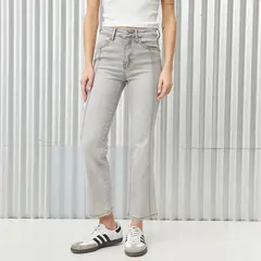 DENIMLAB - Jean Recto Mujer Tiro alto con Taches