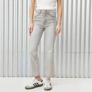 DENIMLAB - Jean Recto Mujer Tiro alto con Taches