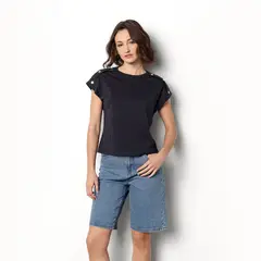 DENIMLAB - Camisa Mujer Manga corta de Algodón