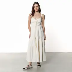 DENIMLAB - Vestido Largo para Mujer Algodón