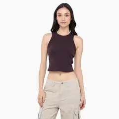 SYBILLA - Top esqueleto Mujer Sin mangas de Algodón