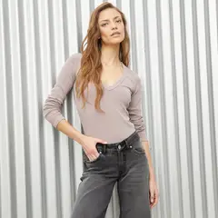 DENIMLAB - Body Mujer Manga larga de Algodón