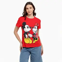 SYBILLA - Camiseta Mujer con Estampado Manga corta de Algodón
