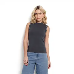 DENIMLAB - Blusa Mujer Sin mangas de Algodón
