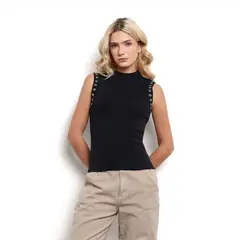 DENIMLAB - Blusa Mujer Sin mangas de Algodón