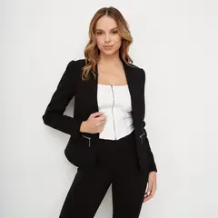 MOSSIMO - Blazer Mujer Cuello clásico
