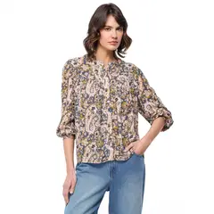 UNIVERSITY CLUB - Blusa Mujer Manga larga globo