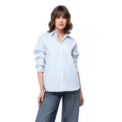 BASEMENT - Camisa Mujer de Rayas Manga larga