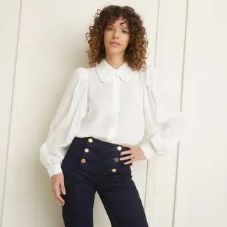 BASEMENT - Camisa Mujer Manga larga globo