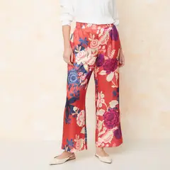 SOUTHLAND - Pantalón Palazzo Mujer Tiro alto Con Estampado
