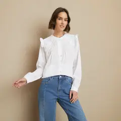 UNIVERSITY CLUB - Camiseta Mujer Manga larga Algodón
