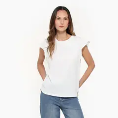 NEWPORT - Camiseta Mujer Manga corta de Algodón