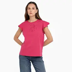 NEWPORT - Camiseta Mujer Manga corta de Algodón