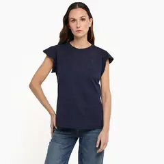 NEWPORT - Camiseta Mujer Manga corta de Algodón