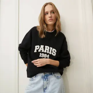BASEMENT - Saco Mujer con Estampado de Algodón