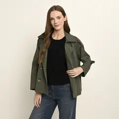 UNIVERSITY CLUB - Trench Mujer de Algodón