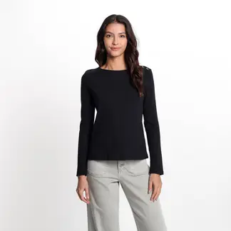 UNIVERSITY CLUB - Camisa Mujer de Rayas Manga larga de Algodón