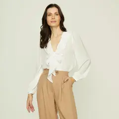 APOLOGY - Blusa Mujer Manga larga globo