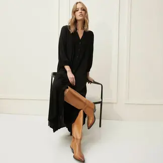 BASEMENT - Vestido Mujer Medio Casual