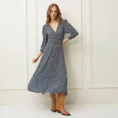 BASEMENT - Vestido Mujer Largo Casual con Estampado