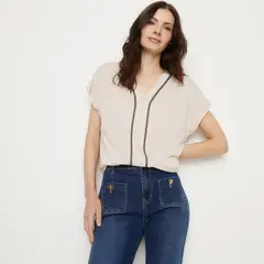 APOLOGY - Blusa Mujer Manga corta