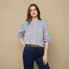 UNIVERSITY CLUB - Blusa Mujer Manga larga Algodón