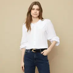 UNIVERSITY CLUB - Blusa Mujer Manga larga Algodón