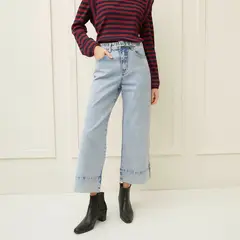 BASEMENT - Jean Culotte Mujer Tiro medio
