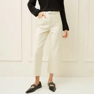 BASEMENT - Jean Culotte Mujer Tiro medio
