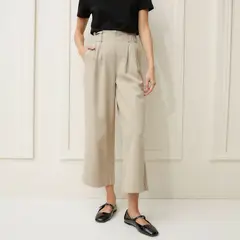 BASEMENT - Pantalón Culotte Mujer Tiro alto