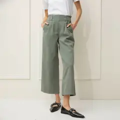 BASEMENT - Pantalón Culotte Mujer Tiro alto