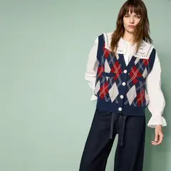 BASEMENT - Chaleco Mujer de Rombos
