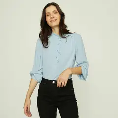 APOLOGY - Blusa Mujer con Bordado Manga larga globo